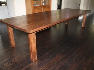 Solid Black Walnut Dining Room Table