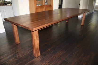 Solid Black Walnut Dining Room Table