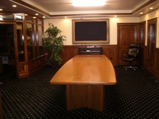 custom solid cherry wood conference room table