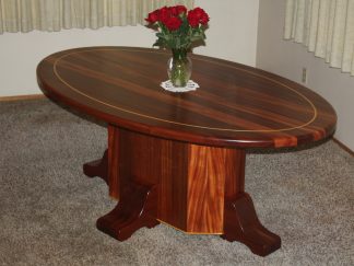 Solid African mahogany wood Dining Room Table