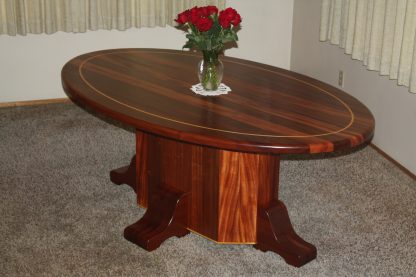 Solid African mahogany wood Dining Room Table