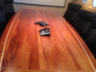 Solid African mahogany wood conference table