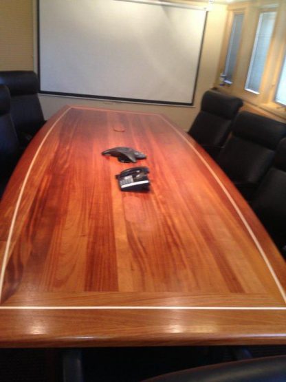 Solid African mahogany wood conference table