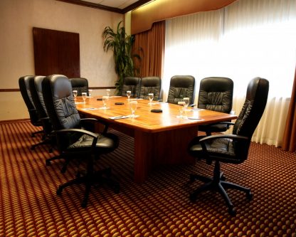 African mahogany conference room table