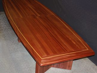 solid sapele wood conference room table