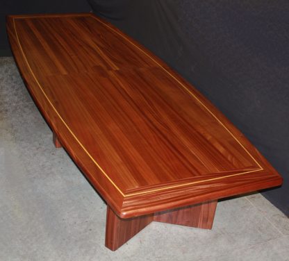 solid sapele wood conference room table