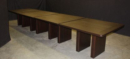 Custom Solid Cherry Wood 4 section conference tables