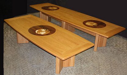 Red Oak Conference Room Tables (Bank Tables) Custom made by Specialty Woods LLC