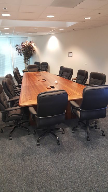 Specialty Woods Sapele wood conference table, Texas Conference Tables