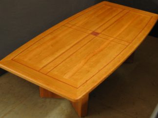 Solid Cherry Wood Conference Table custom built for a Judge by Specialty Woods