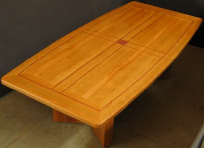 Solid Cherry Wood Conference Table custom built for a Judge by Specialty Woods