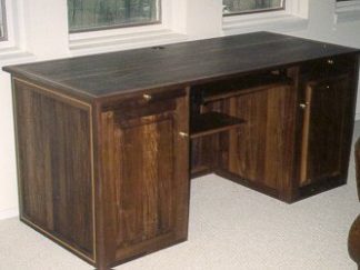 Black Walnut Executive Desk custom made by Neal Burns - SW