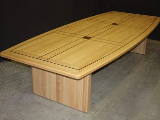 Law office maple wood conference room table