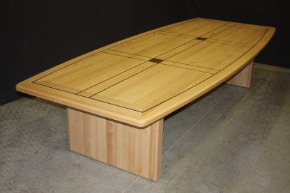 Law office maple wood conference room table