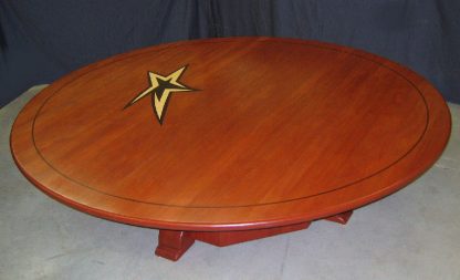 Solid African mahogany wood conference room table-Sports Ministry conference table