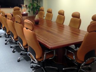 Twin Focus Conference Table and Matching Credenzas