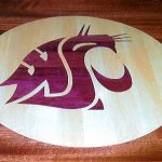 WSU Conference table logo handcrafted by Specialty Woods