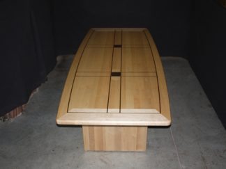 Custom built Maple Conference Table with Full Black Walnut Inlay