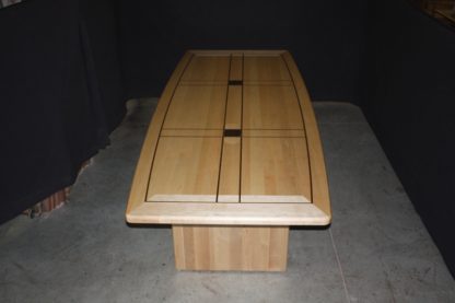 Custom built Maple Conference Table with Full Black Walnut Inlay