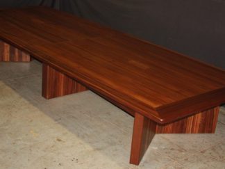 Solid mahogany conference room table