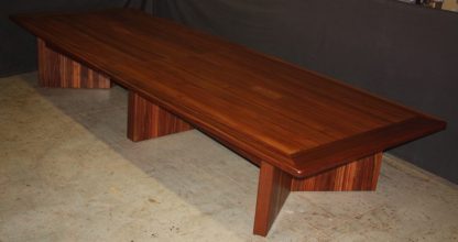 Solid mahogany conference room table