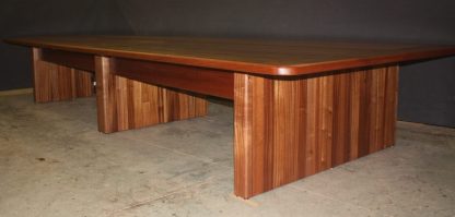 Sapele wood conference table by Specialty Woods