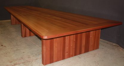 Sapele Table Premium natural wood conference table made to order by Specialty Woods