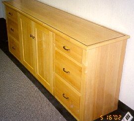 tristar maple wood credenza 3