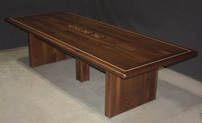 Black walnut conference table