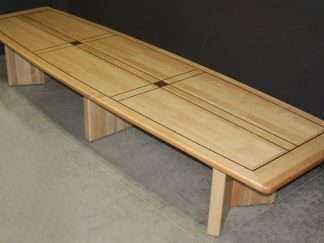 Custom solid maple wood conference table