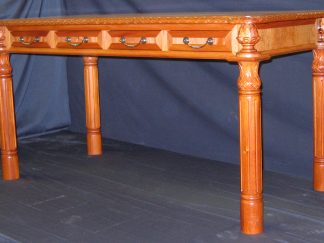 BC Honduras hand carved Partners Desk