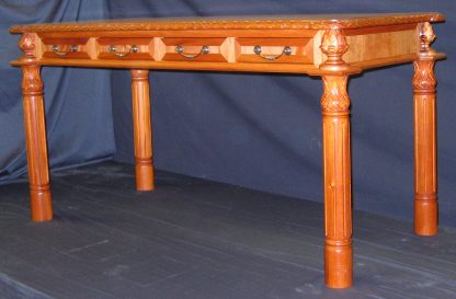 BC Honduras hand carved Partners Desk