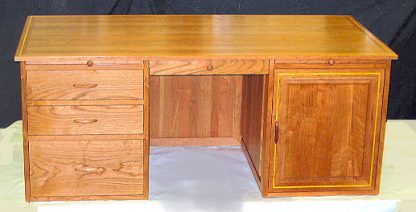 custom made cherry wood executive editor's desk, home office desks, Handmade Ladies Desks