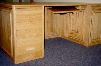 Executive Desk, Custom solid red oak Lady Executive Desk