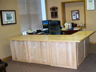 Solid maple wood executive desk- litigation executive desk