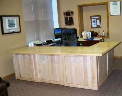 Solid maple wood executive desk- litigation executive desk