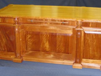 Custom made Mahogany Hand Carved Executive Desk by Specialty Woods