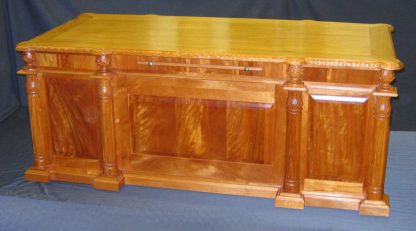 Custom made Mahogany Hand Carved Executive Desk by Specialty Woods