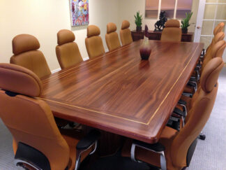 Sapele Conference Table 1, Custom made solid Sapele wood conference room table. Sapele conference tables by Specialty Woods.